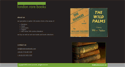 Desktop Screenshot of londonrarebooks.com